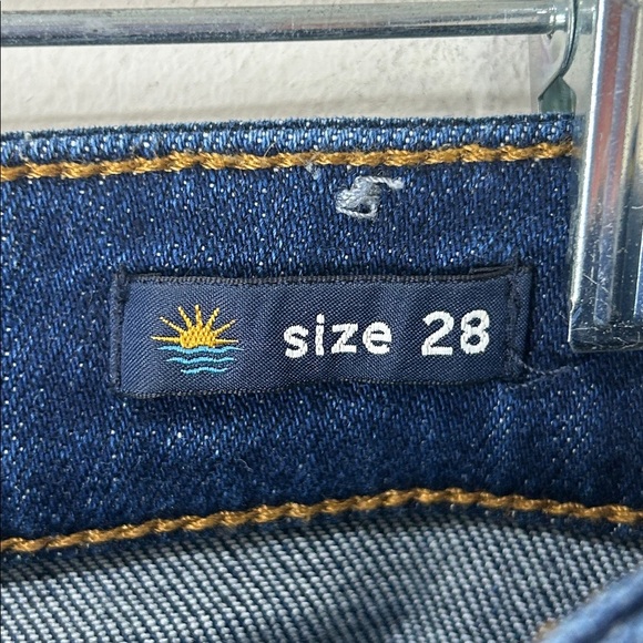 FAHERTY Organic Cotton Straight Leg Dark Wash Jeans Size 28 - Picture 8 of 16